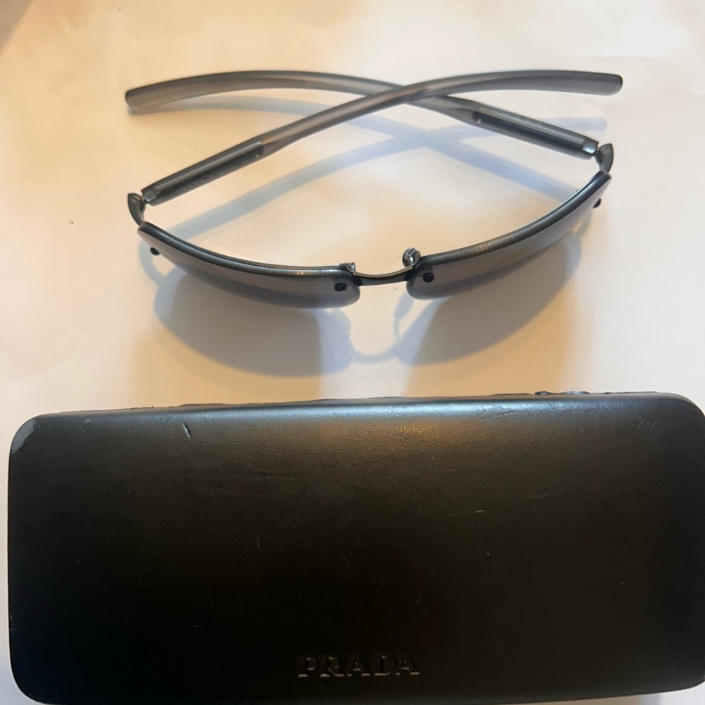 Prada Dark-Tinted Sunglasses with Black Case - Picture 8 of 9